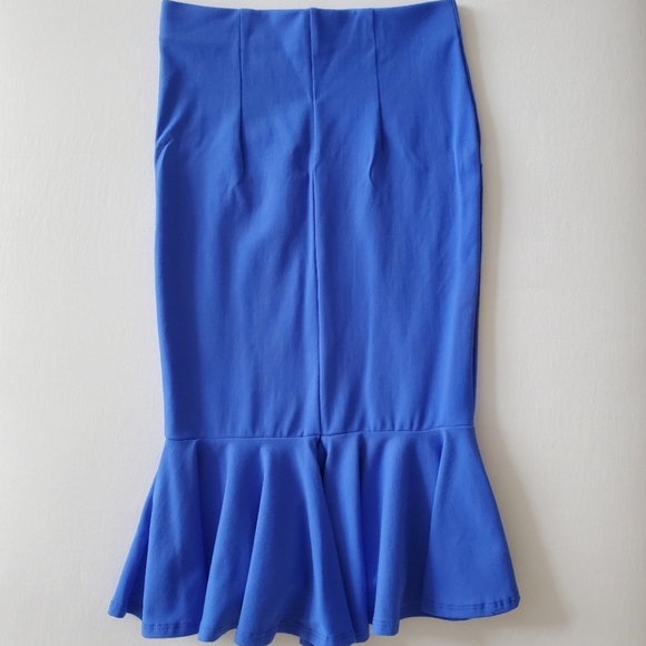 Bebe Flounce Bottom Midi Skirt - Picture 8 of 11